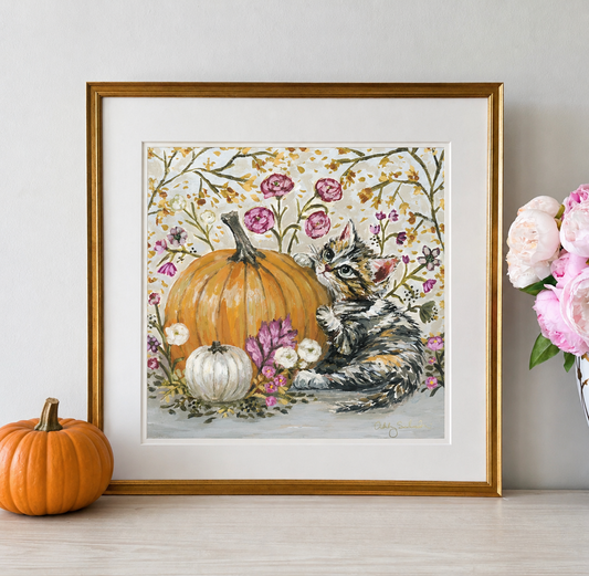 “Olivia's Pumpkin" Signature Canvas Print