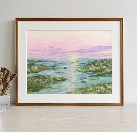 "Under a Pink Sky" Signature Canvas Print