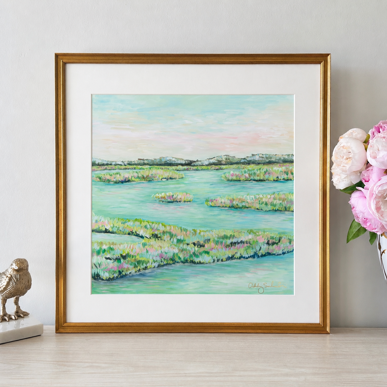"Teal Waters" Signature Canvas Print