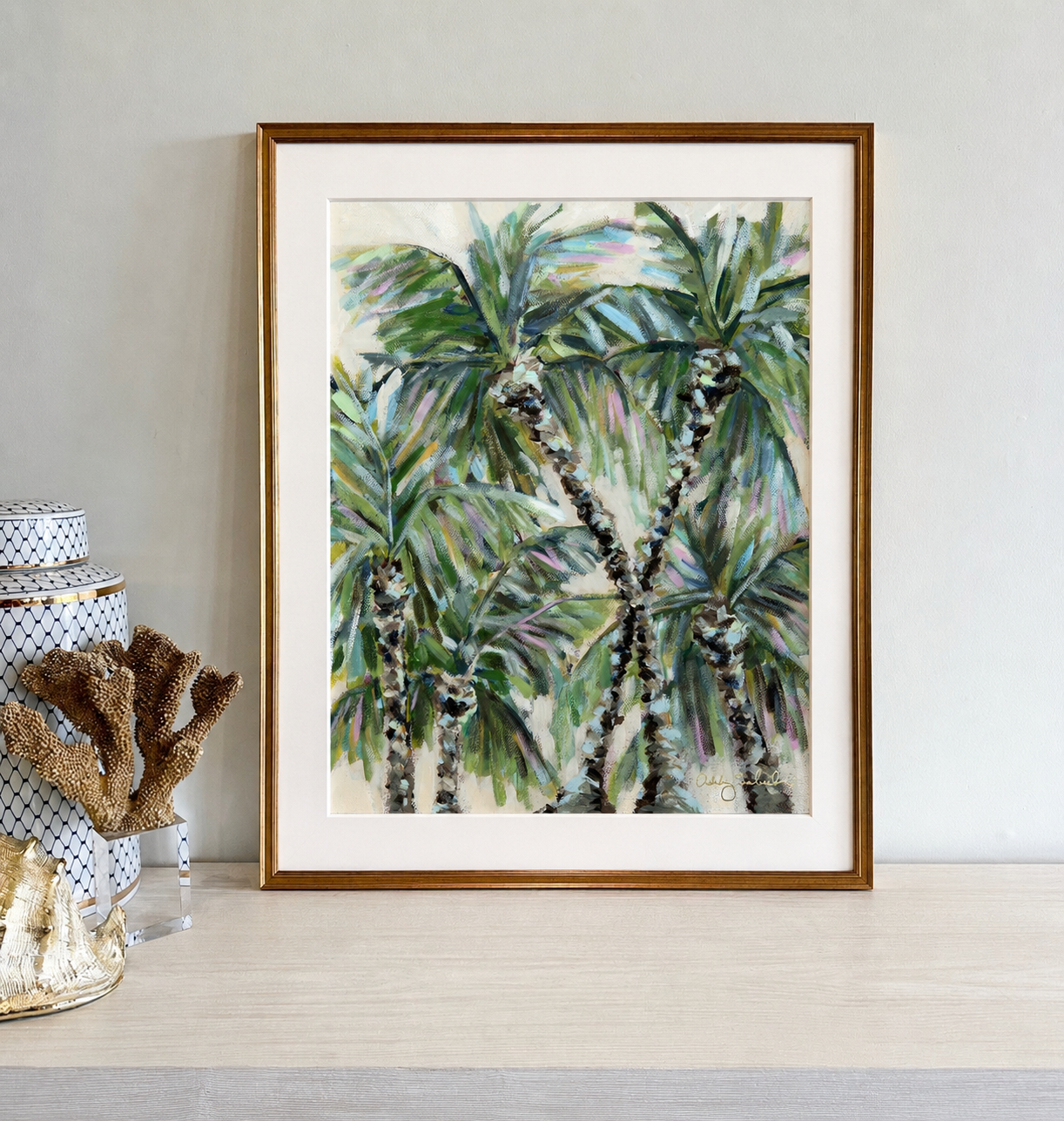 "Dancing Palms" Signature Canvas Print