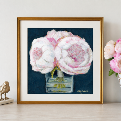 "Pink Peonies" Signature Canvas Print