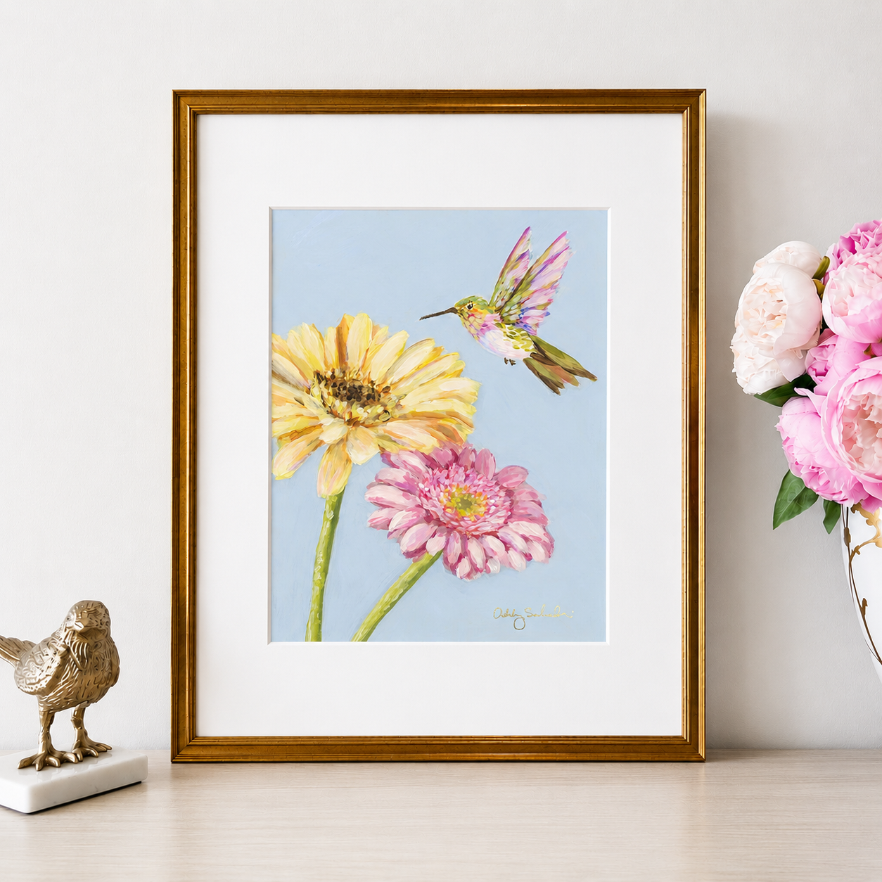 "Flutter" Signature Canvas Print