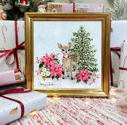 "Jingle" Framed Canvas Print
