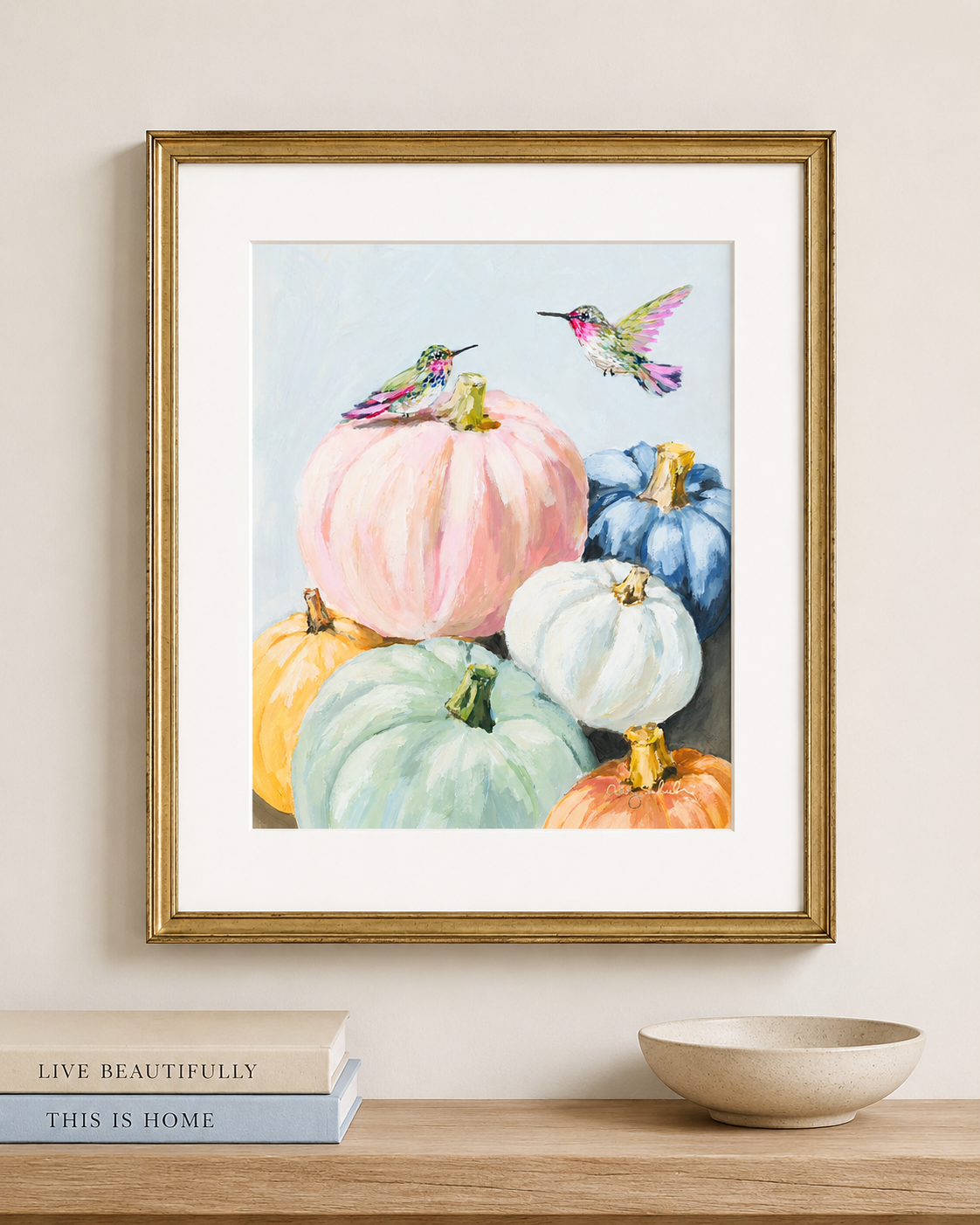 “By Your Side: Pumpkin Edition” Signature Canvas Print *New*