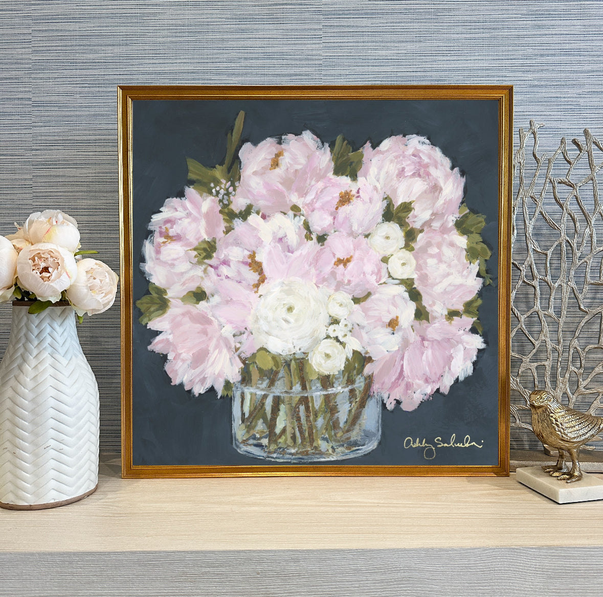 “Lovely" Framed Canvas Print