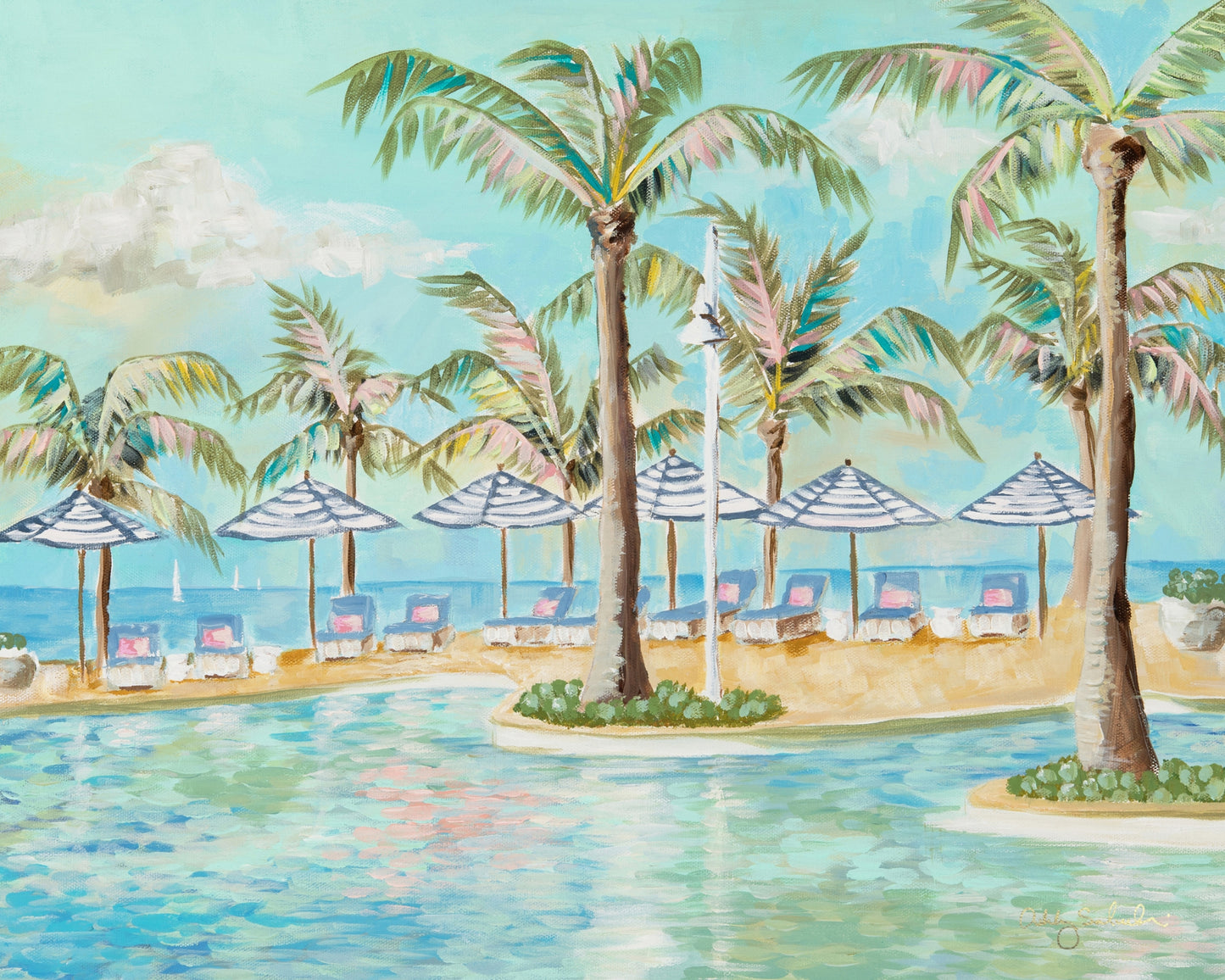 "Isla Bella" Unframed Canvas Print