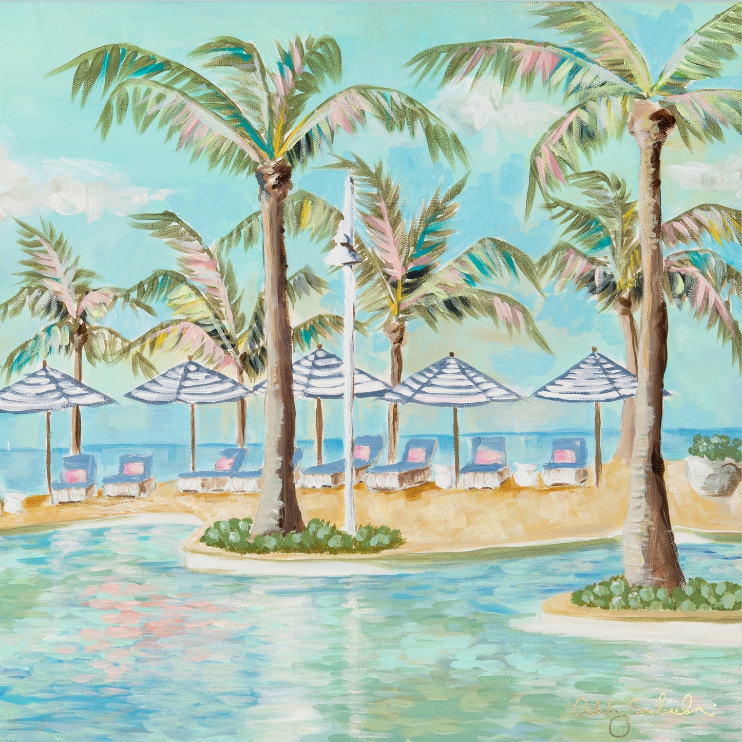 "Isla Bella" Unframed Canvas Print