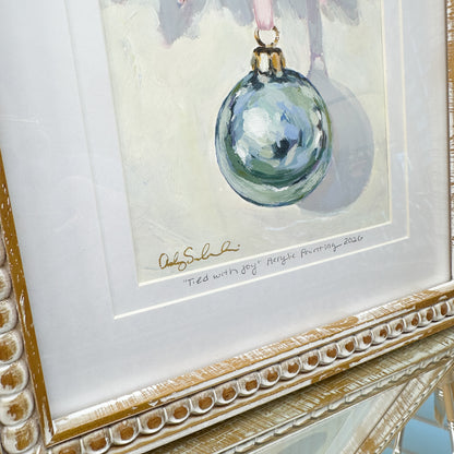 Tied with Joy | Original Acrylic Painting – Framed