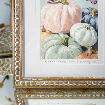 By Your Side: Pumpkin Edition | Original Acrylic Painting – Framed