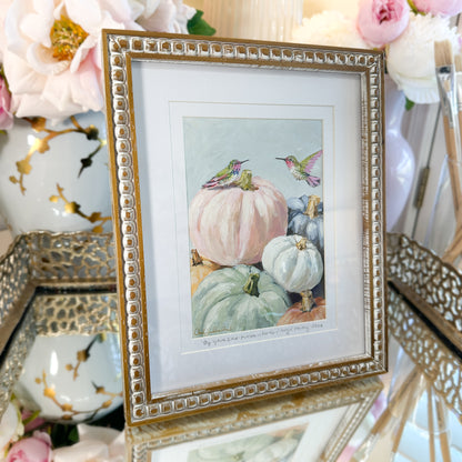 By Your Side: Pumpkin Edition | Original Acrylic Painting – Framed