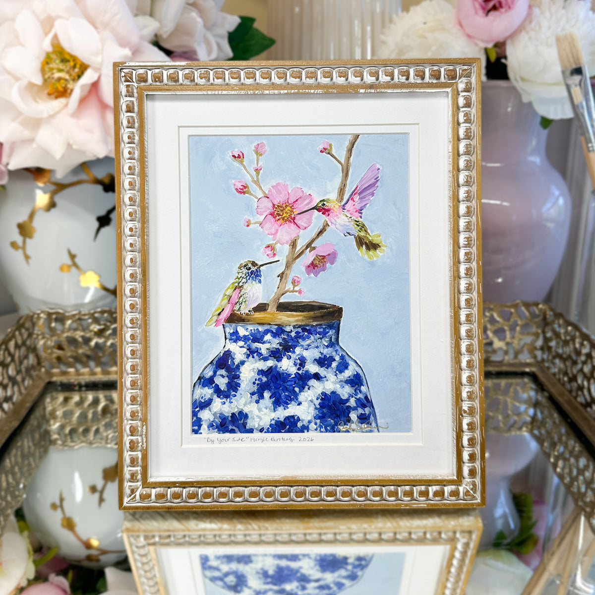 By Your Side | Original Acrylic Painting – Framed