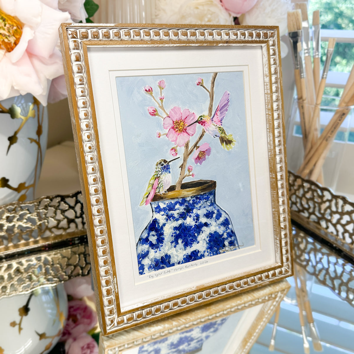 By Your Side | Original Acrylic Painting – Framed