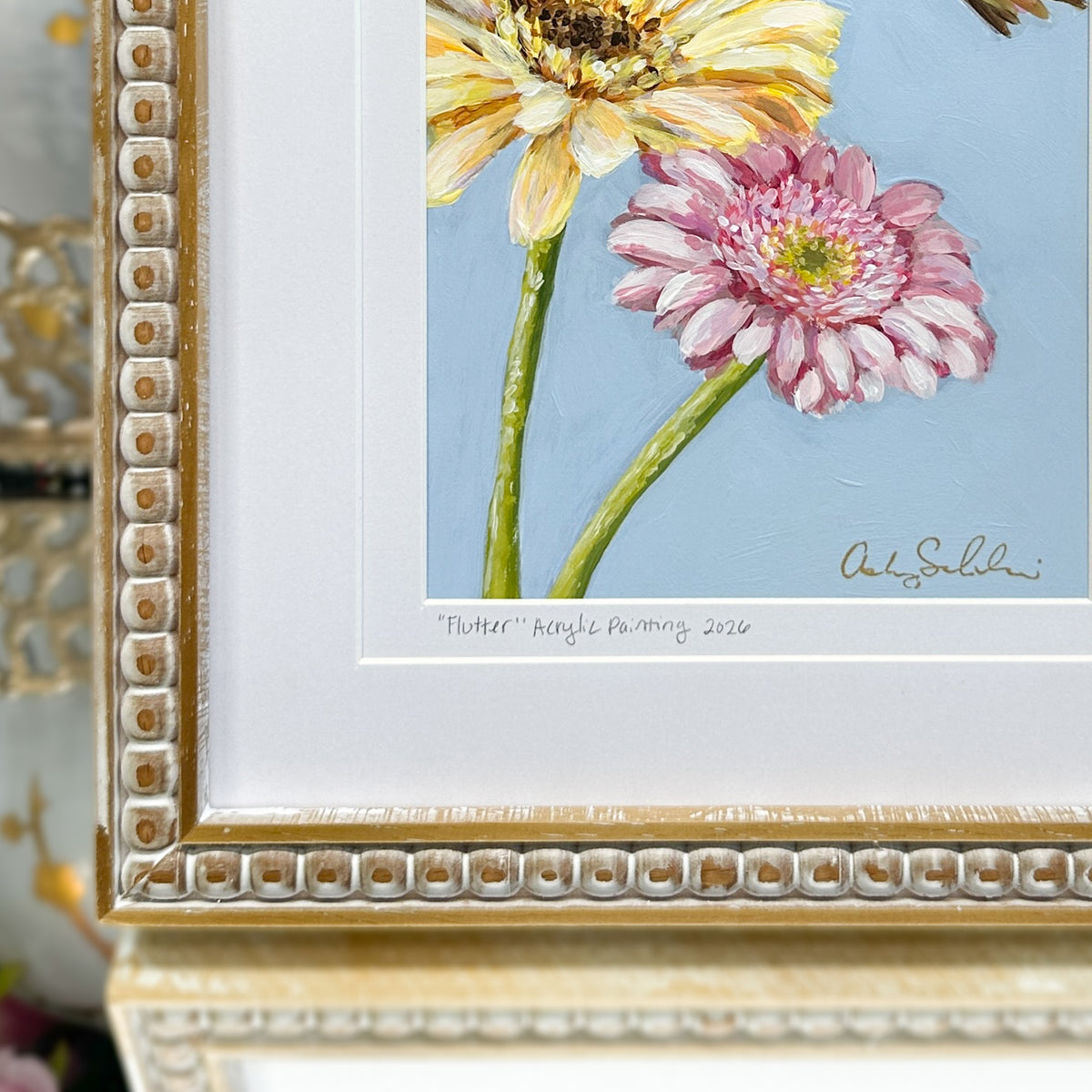 Flutter | Original Acrylic Painting – Framed
