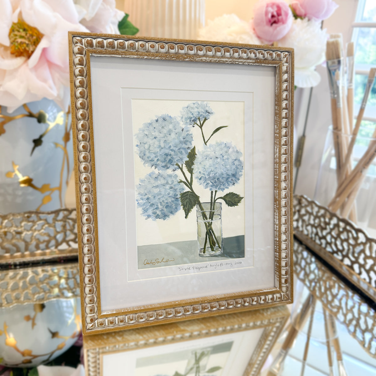 Simple Elegance | Original Acrylic Painting – Framed