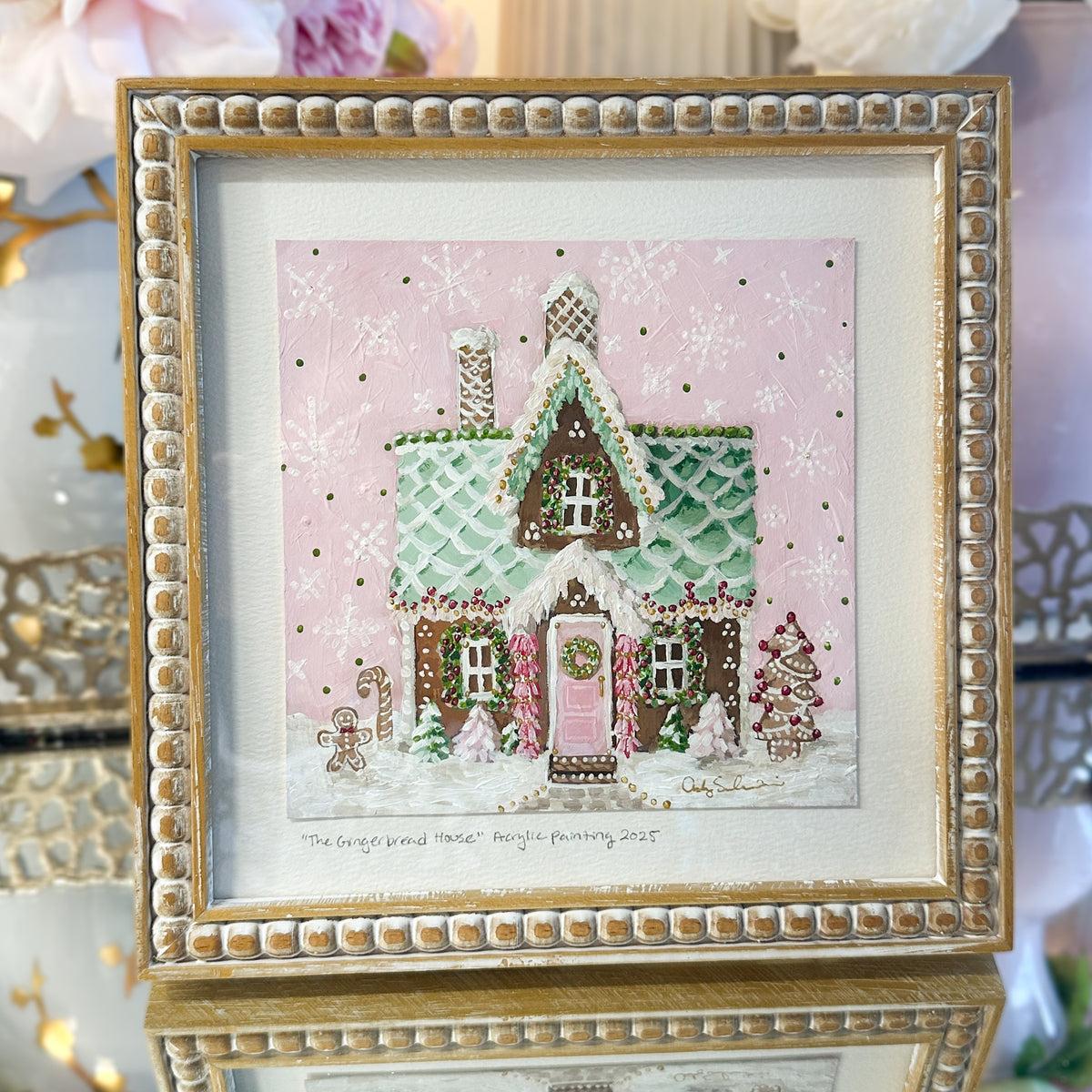 The Gingerbread House | Original Acrylic Painting – Framed