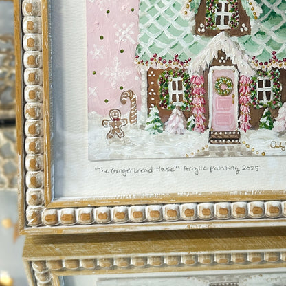 The Gingerbread House | Original Acrylic Painting – Framed