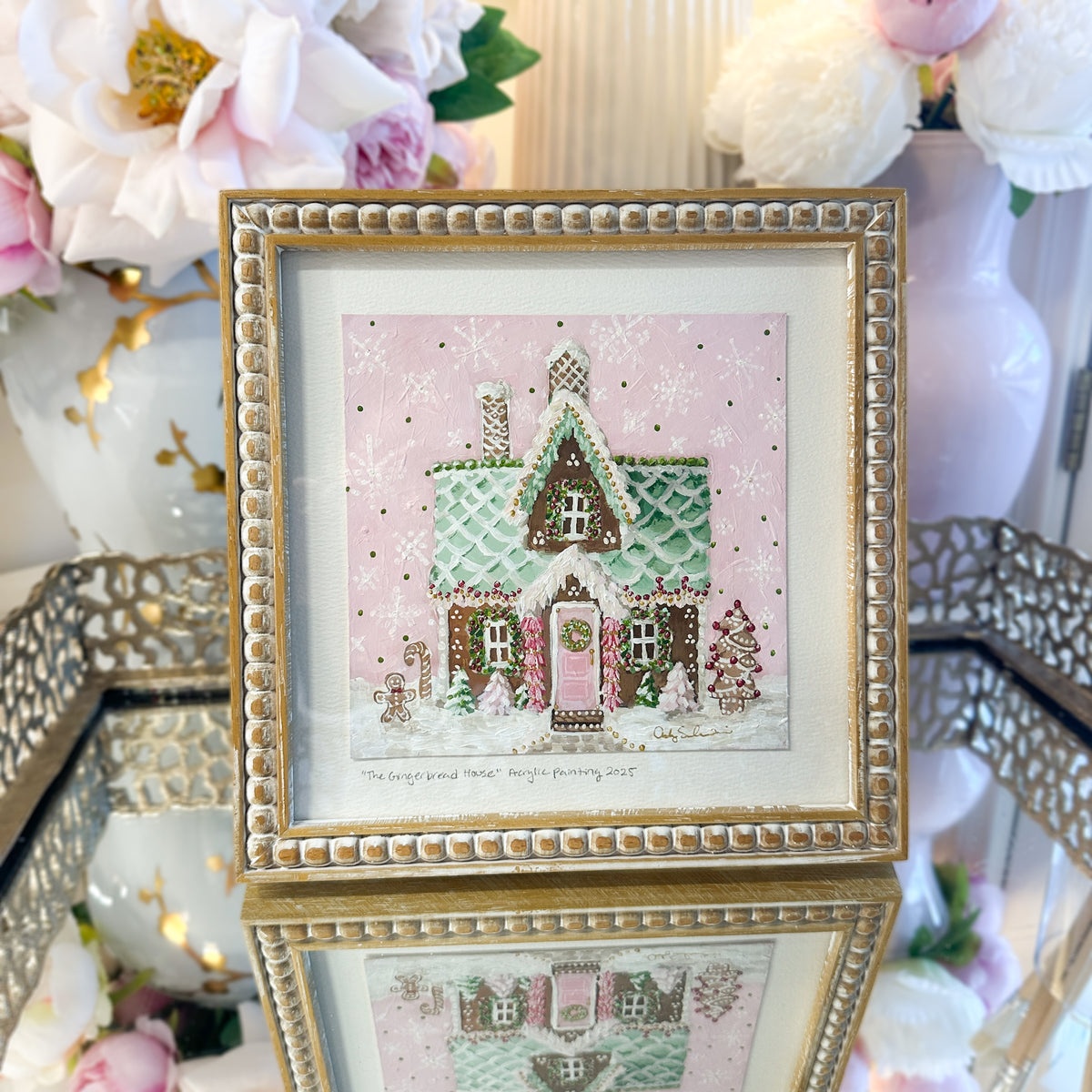 The Gingerbread House | Original Acrylic Painting – Framed