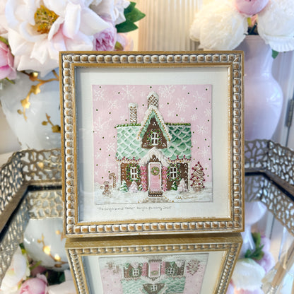The Gingerbread House | Original Acrylic Painting – Framed