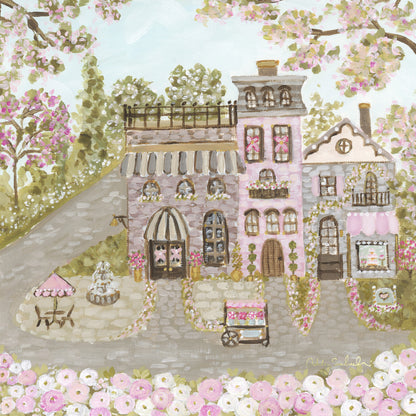 "Sweetheart Village" Unframed Canvas Print