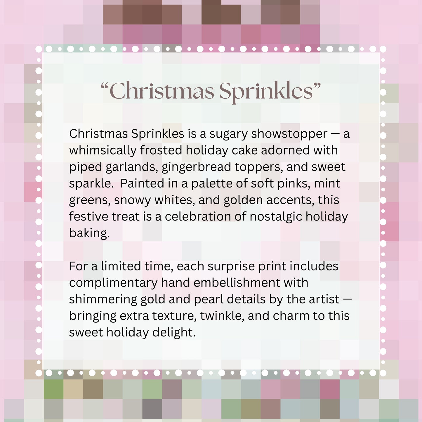 “Christmas Sprinkles" Framed Surprise Holiday Reveal