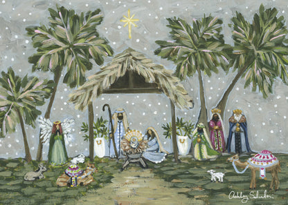 “O Holy Night” Nativity Scene Fine Art Paper Print