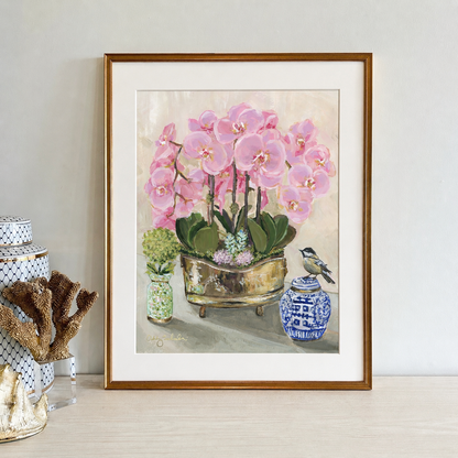 “Pink Orchids" Signature Canvas Print