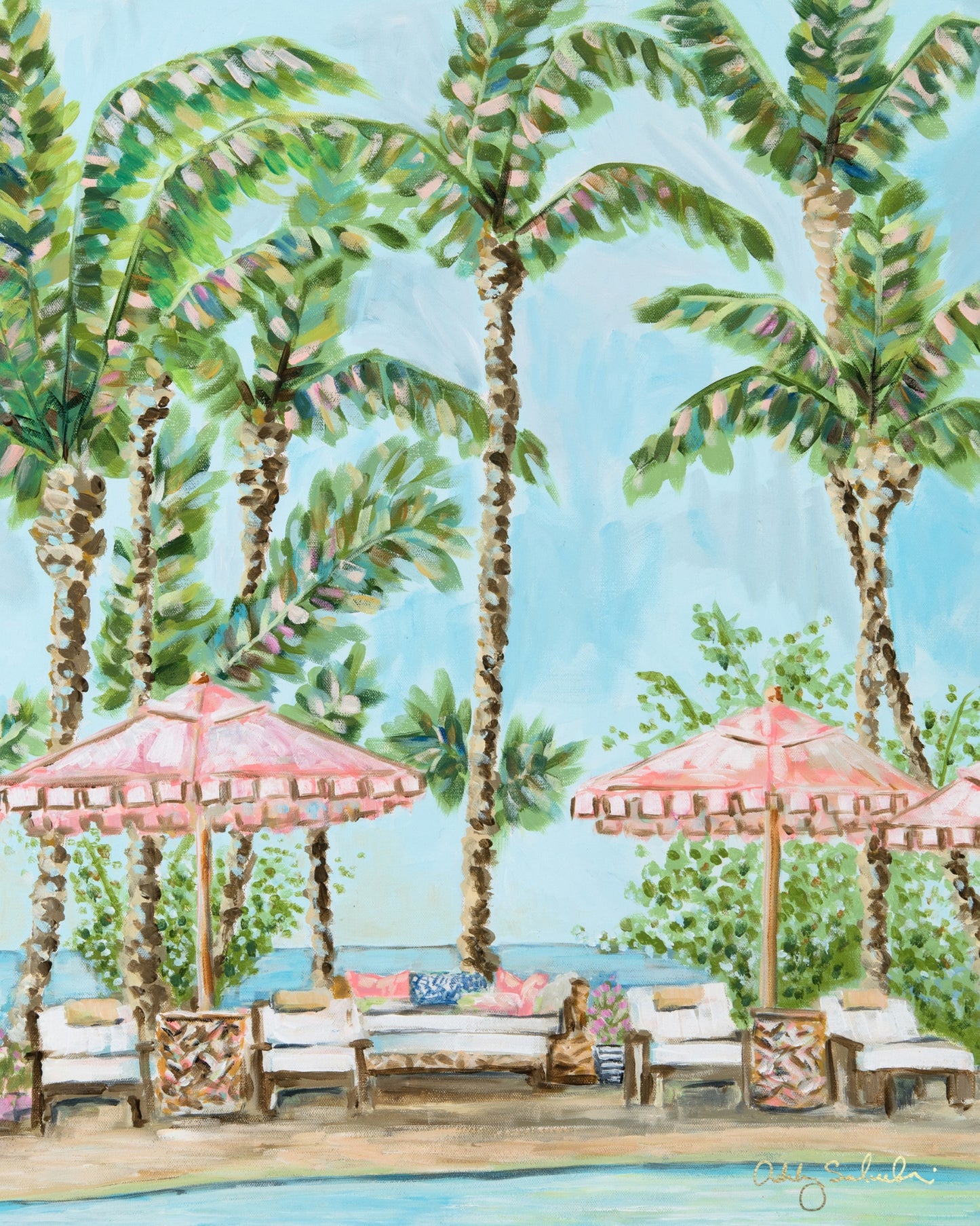 "Island Sun" Unframed Canvas Print