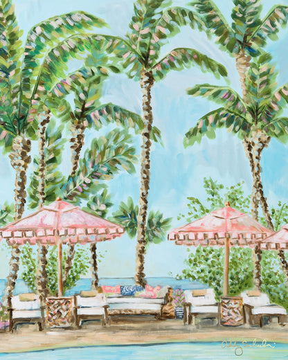 "Island Sun" Unframed Canvas Print