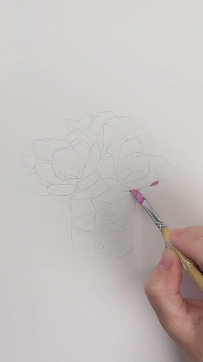 "Pink Magnolias" Fine Art Print