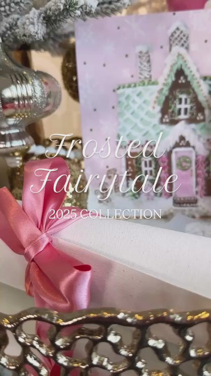 “The Gingerbread House" Framed Canvas Print