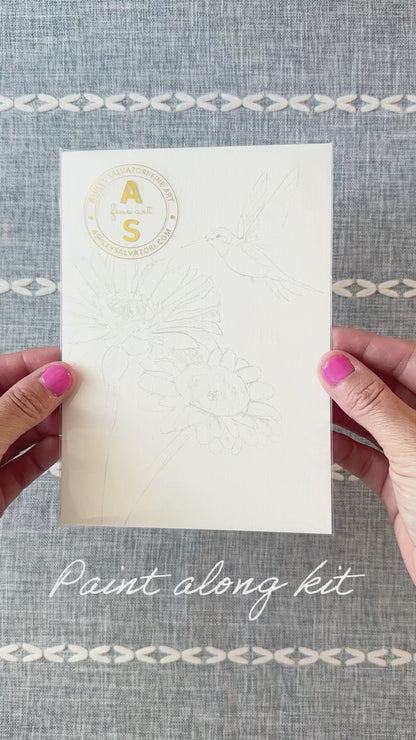 Hummingbird Paint Along Kit